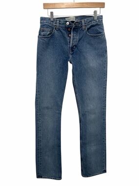 Gap Vintage 90s Button Fly Globe Patch Boot Cut Jeans - Like New - 4 Tall